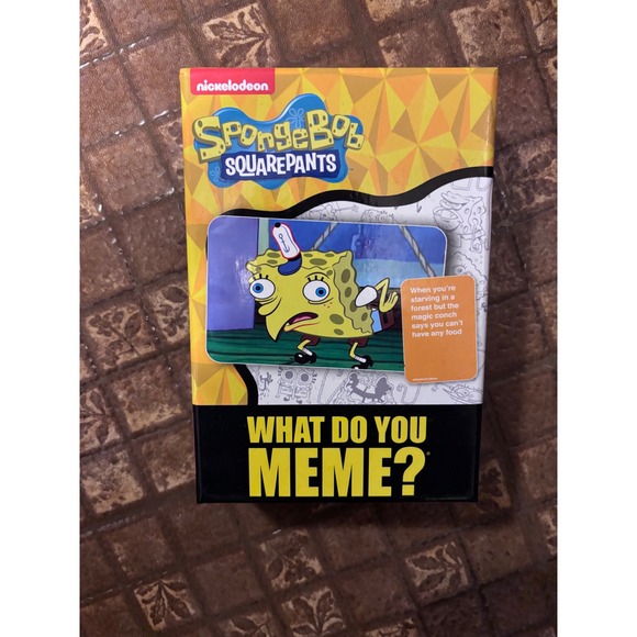 What Do You Meme? Other - What Do You Meme? SpongeBob SquarePants Nickelodeon Edition Card Game 80 Cards
